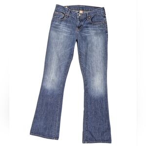 Y2K Abercrombie & Fitch jeans women's 4 bootcut mid rise 100% cotton button fly